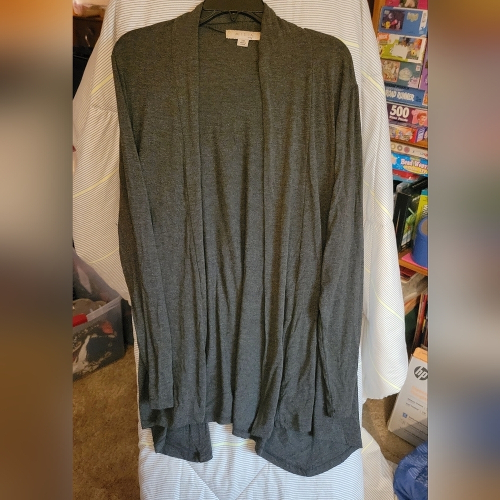 Misia Gray Knit Jacket 2XL Long Sleeve